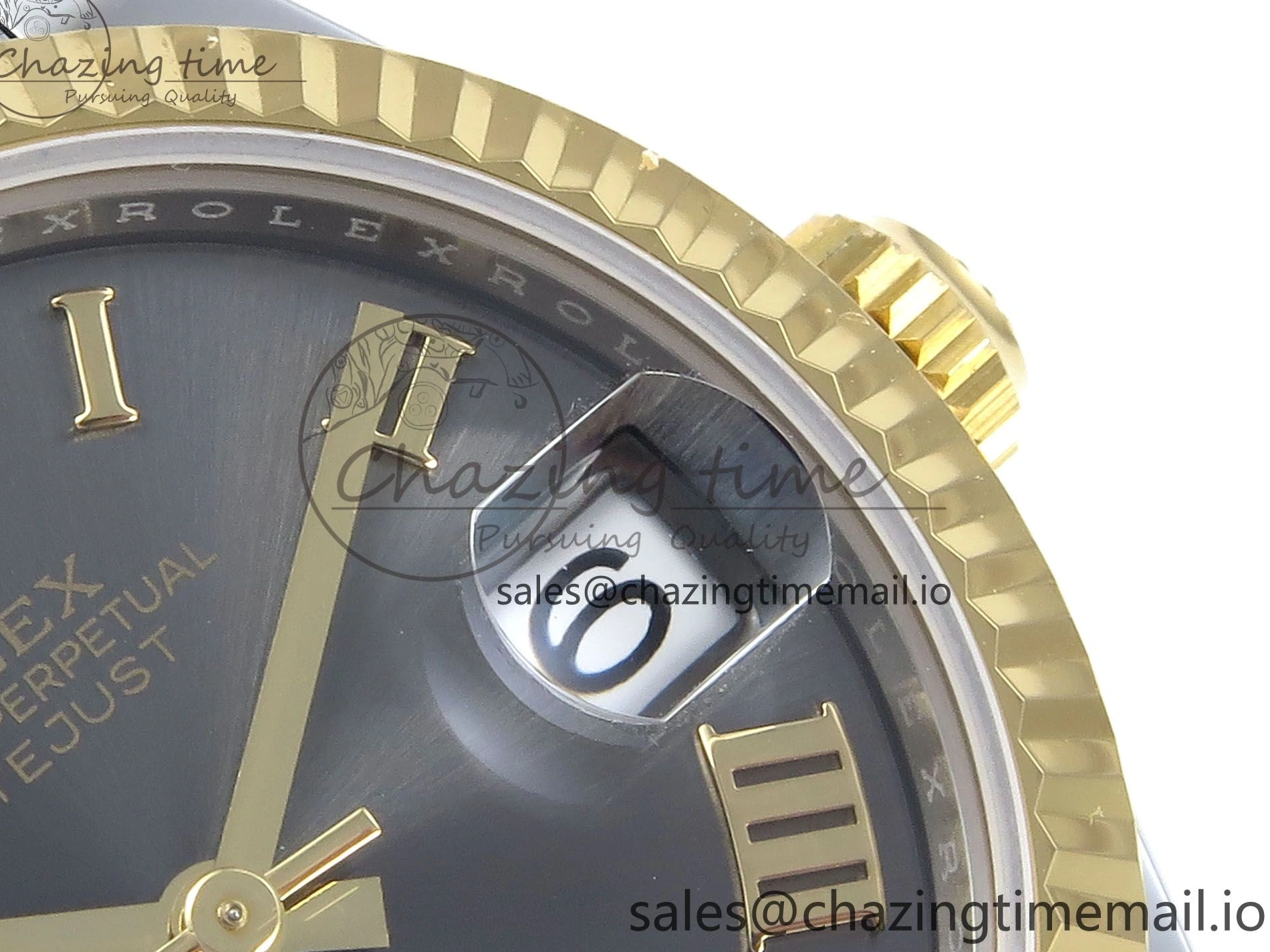 0228 DateJust 31 278273 ARF 1:1 Best Edition 904L Steel Gray Roman Diamonds Dial on SS YG Jubilee Bracelet ETA Comfortable 564